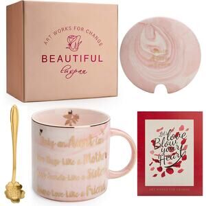 Aunt Gifts from Niece Nephew, Auntie Mug Cup, Mothers Day Gifts for Aunt,